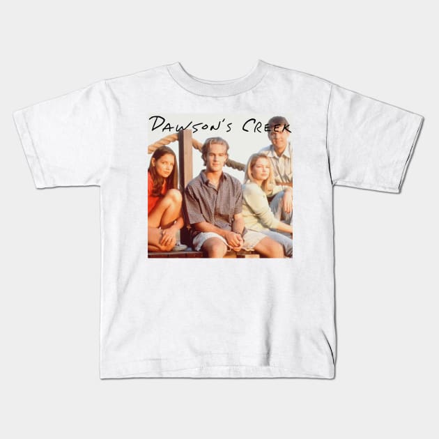 Retro Dawsons Creek Cast Kids T-Shirt by Angel arts